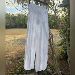 NWT primark White Wide Leg flowy pants small